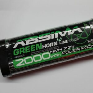 Batterie 7,2 Volts Ni-Mh 2000mAh avec prise Tamiya (verte)